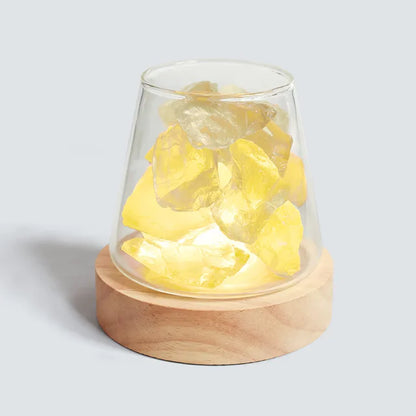 Himalaya Salzlampe - Kristall Nachtlicht & ätherisches Öl Diffusor