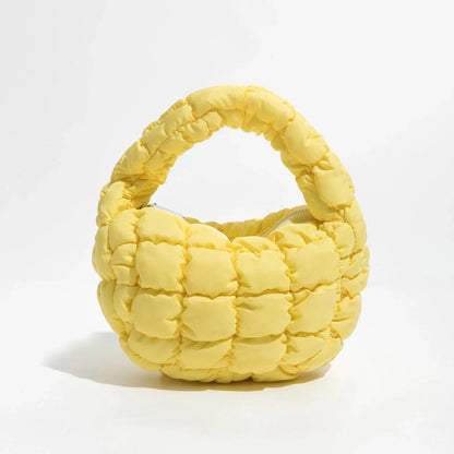 Vivolux | Lebhaftes kreuzgequiltetes rundes Mini-Tasche