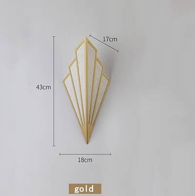 Vivolux | Fächerförmige Art Deco Wandleuchte