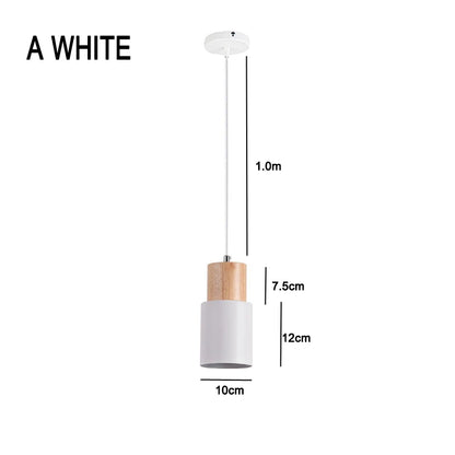 Vivolux | Nordische LED-Pendelleuchten aus Metall und Holz - Moderne Hängelampen für Esszimmer und Küche