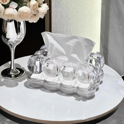 Vivolux | LumiScape Tissue Box – Skulpturales Acryl-Design für moderne Eleganz