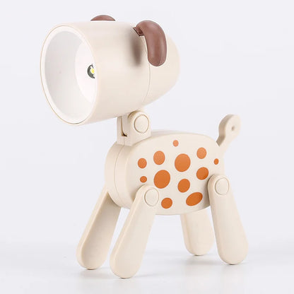 Vivolux | Süße LED-Nachtlampe - Mini-Hund, Hirsch, Dinosaurier Falt-Tischlampe für das Kinderzimmer