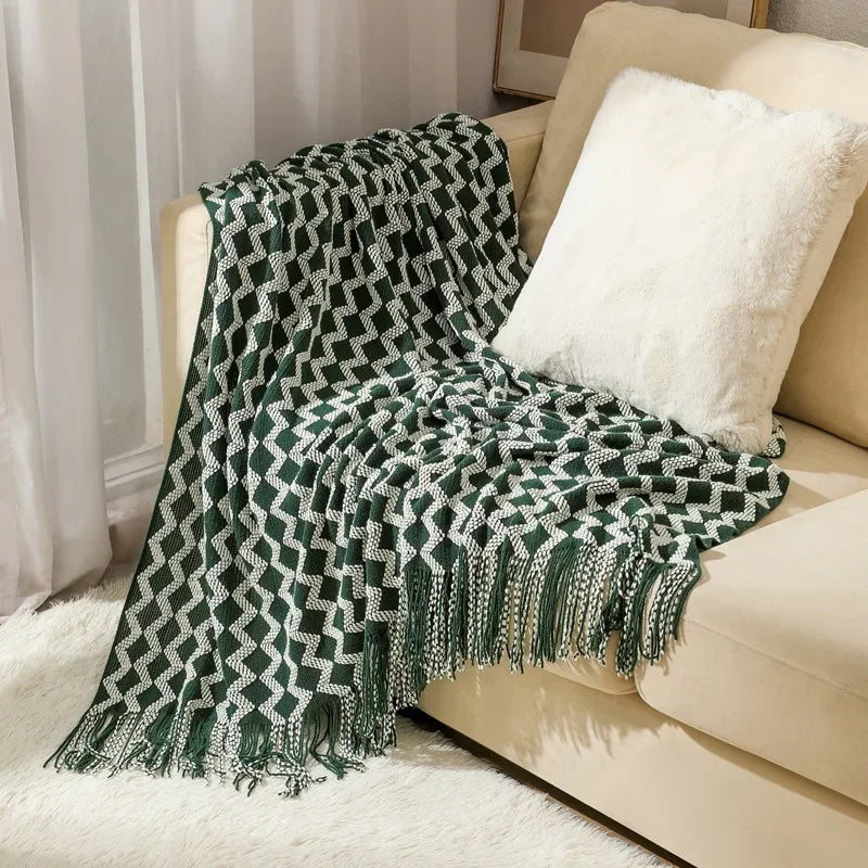 Vivolux | Nordic Style Dick Gestrickte Decke