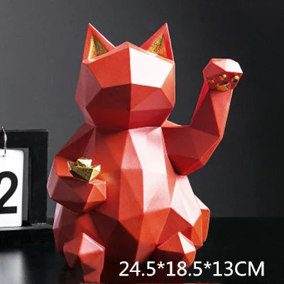 Vivolux | Nordischer Stil Geometrische Glückskatze