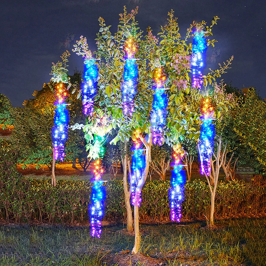 Vivolux | GlowCascade – Hängeleuchten LED-Lichtstränge für Garten & Party