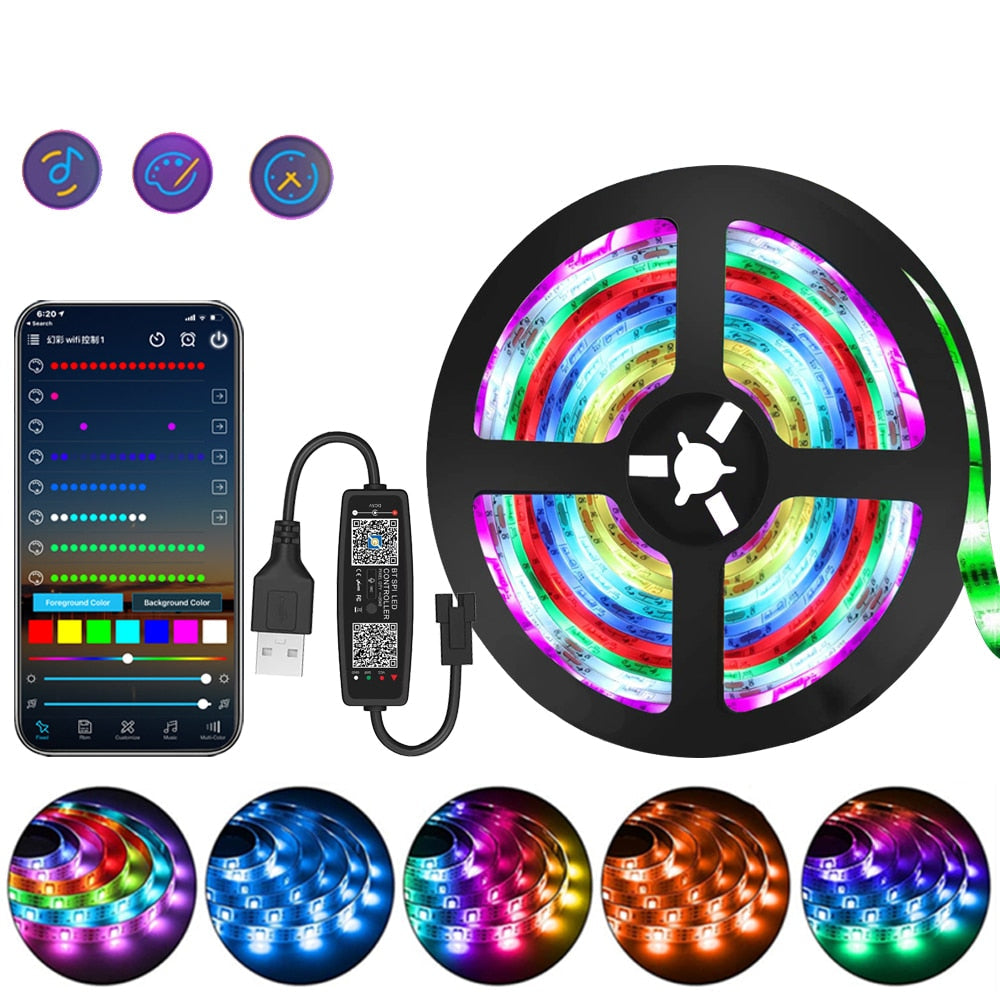 1M-20M RGB LED-Lichtband 5V LED