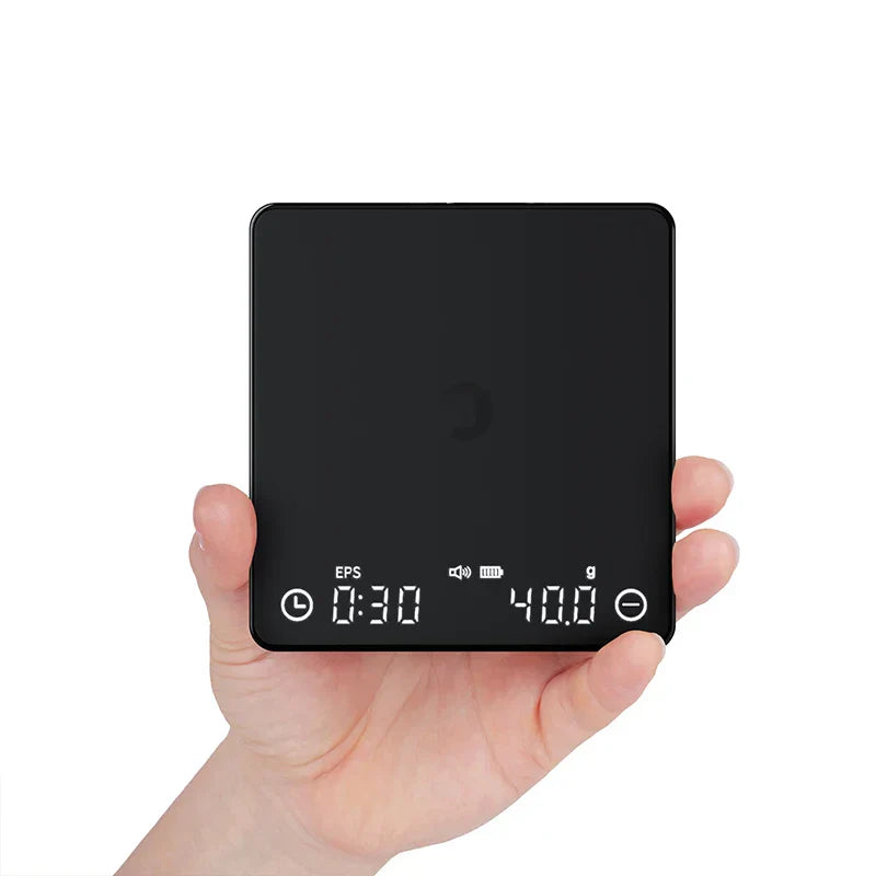 Vivolux | SearchPean Tiny/Tiny2s Espresso-Kaffee-Küchenwaage, Mini-Smart-Timer, USB, 2 kg/0,1 gg/oz/ml, kostenloser Versand, Geschenk für Mann und Frau