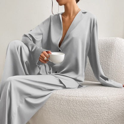 Klassisches Satin Pyjama Set