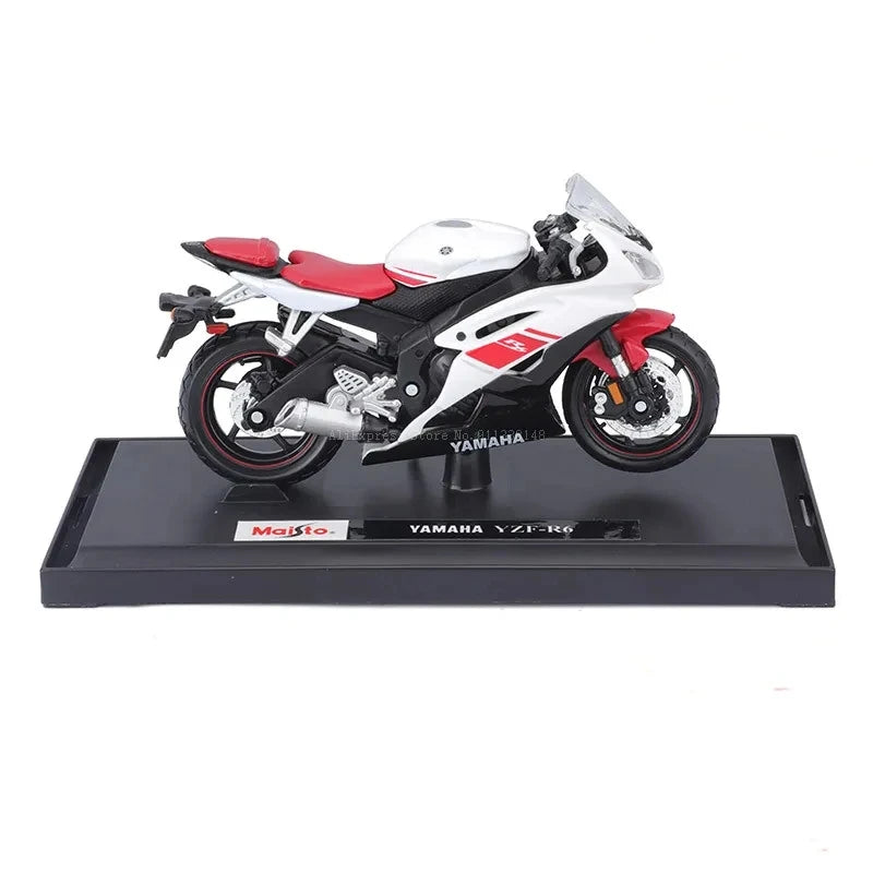 Vivolux | 1:18 Maßstab Yamaha R6 Legierungsroller Sportbike Figuren Diecasts Kinder Spielzeug Motorrad Rennmodell Nachbildungen Sammlergeschenk für Jungen