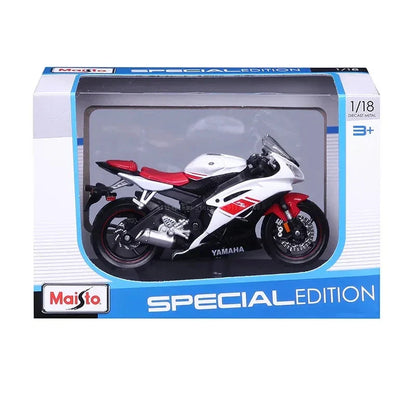 Vivolux | 1:18 Maßstab Yamaha R6 Legierungsroller Sportbike Figuren Diecasts Kinder Spielzeug Motorrad Rennmodell Nachbildungen Sammlergeschenk für Jungen