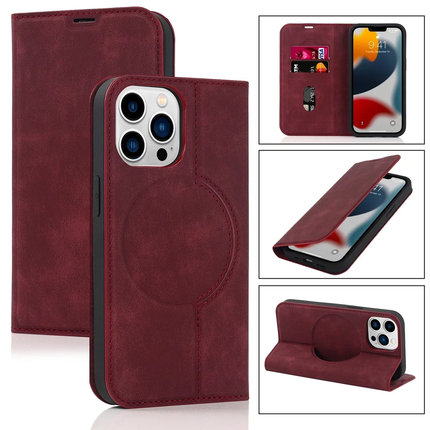 Vivolux | Wallet Hülle MagSafe Wireless Charging- iPhone