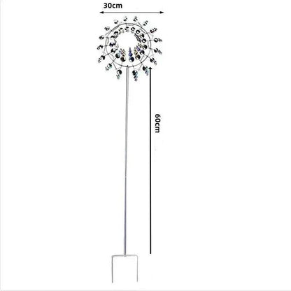 Vivolux | Windmühle Spinner | Einzigartiges windbetriebenes Gartendekor aus Metall