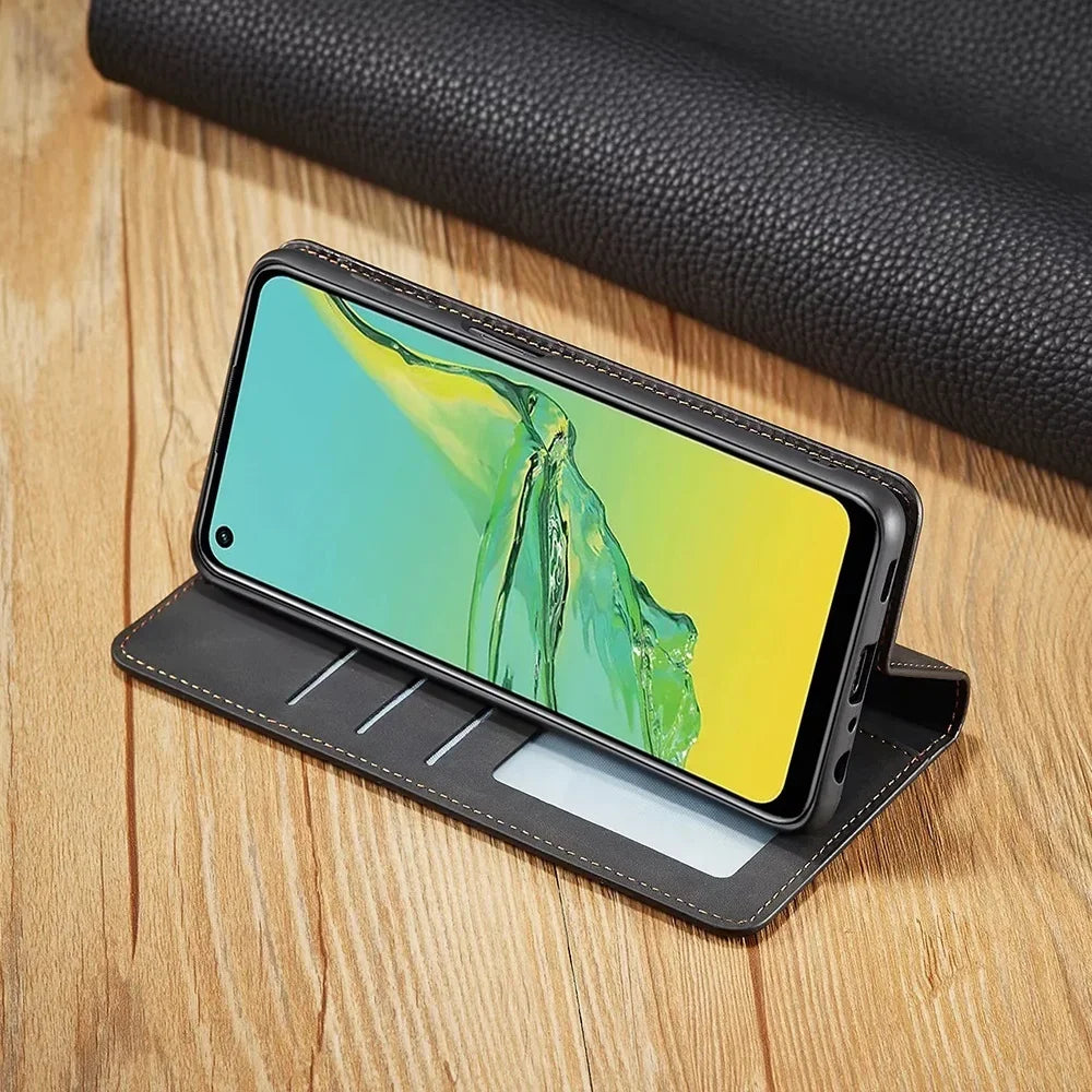 Vivolux | Samsung Hülle: Magnetische Leder Tasche für stilvollen Schutz