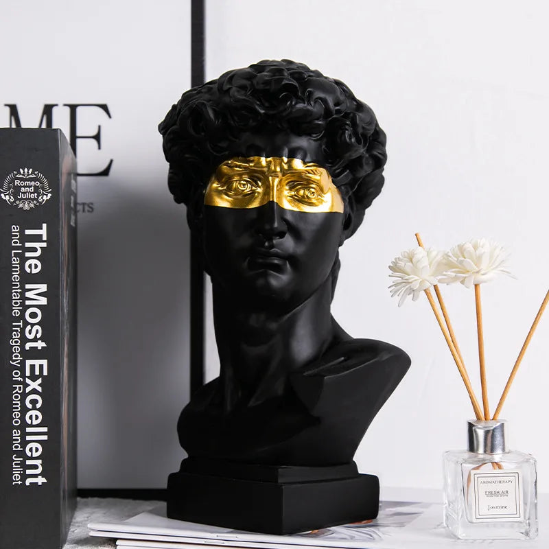 Vivolux | Europäische Wohnkultur David Kopf ResinStatuen Statuen Wohnkultur Moderne abstrakte Kunst Büste Skulptur Kunst Skizze Praxis
