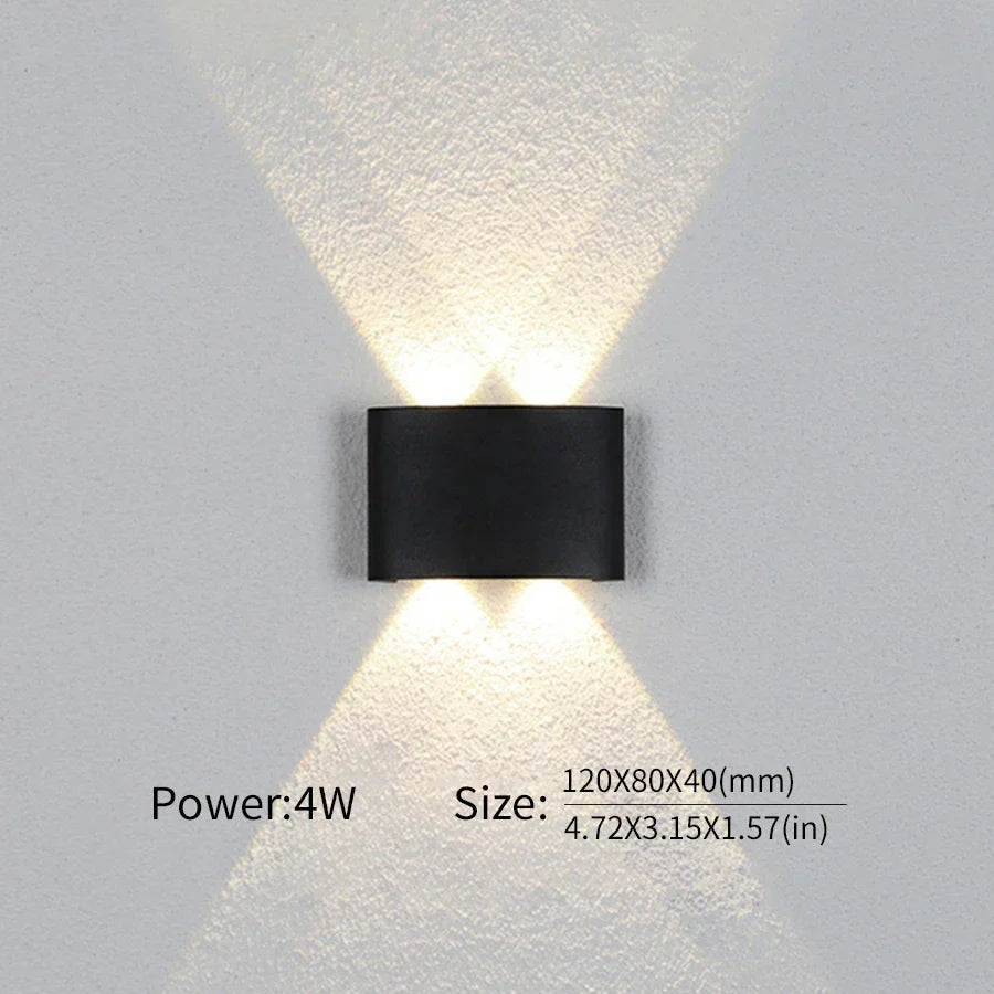 Moderne Beleuchtung, Innen- oder Außenbereich: Die vielseitige LED-Wandleuchte