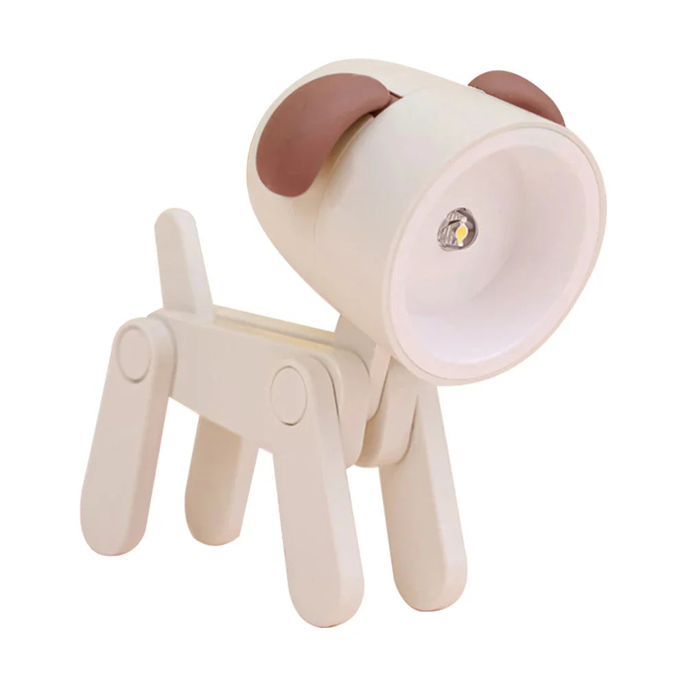 Vivolux | Süße LED-Nachtlampe - Mini-Hund, Hirsch, Dinosaurier Falt-Tischlampe für das Kinderzimmer