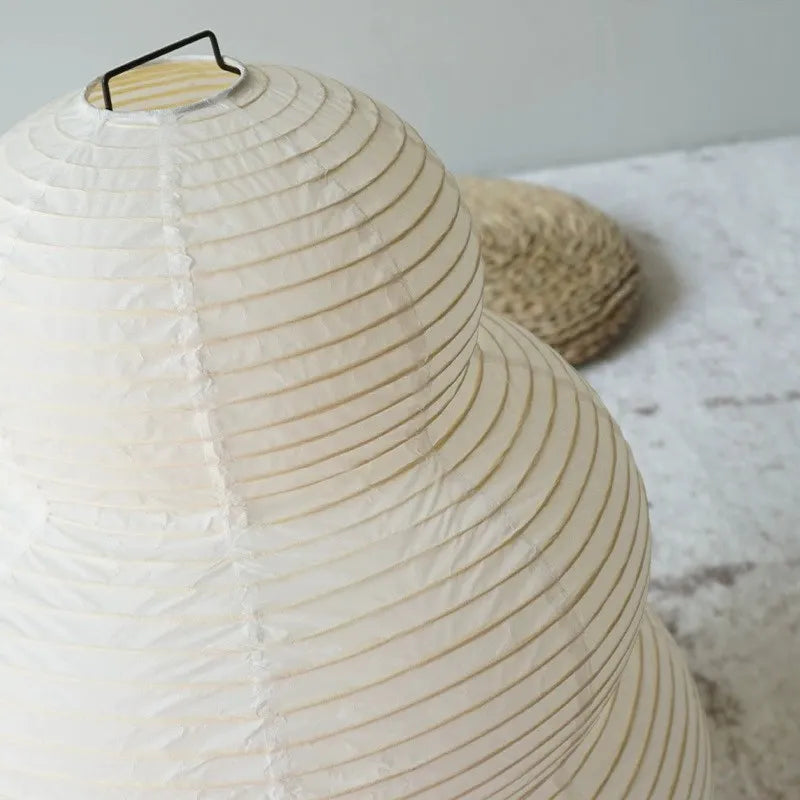 Vivolux | Japanische Wabi-Sabi-Stativstehlampe Schlafzimmer Nachttisch Wohnzimmer Esszimmer Studie Loft Dekor Schreibtischlampe Weiße Reispapier Tischlampe