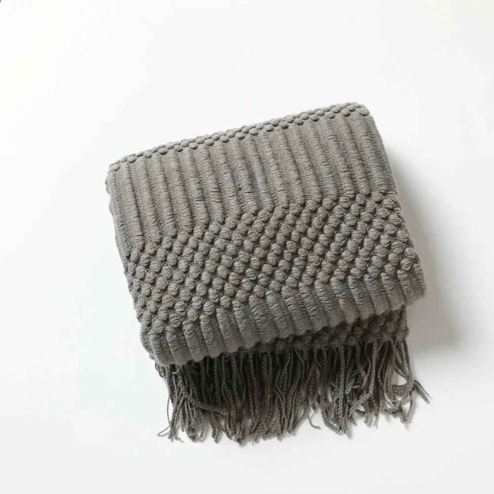 Vivolux | Nordic Style Dick Gestrickte Decke