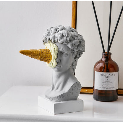 Vivolux | David Figurine mit Eiscreme Heimdekoration Skulptur