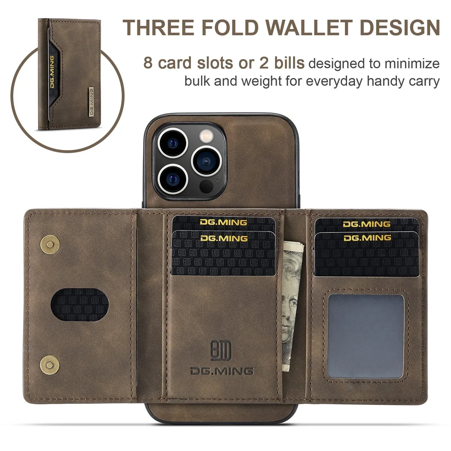 Vivolux | 2-in-1-iPhone-Hülle mit abnehmbarer Brieftasche