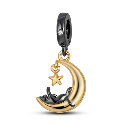 Vivolux | 925 Silber Goldener Leopard Charms Perlen Bunte Chamäleon Nashorn Löwe Skarabäus Katze Anhänger Passend für Original Pandora Armband Schmuck