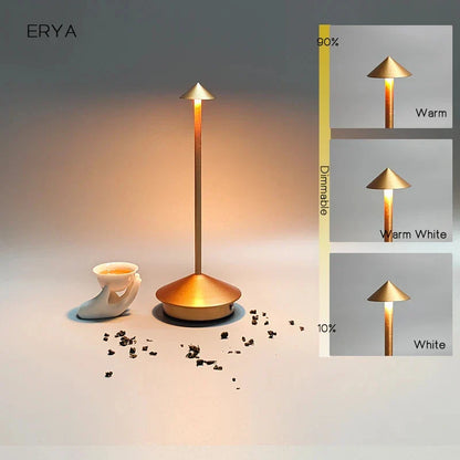 Vivolux | Wiederaufladbare Tischlampe Kreative Esszimmer Touch Led Pina pro Tischlampe Hotel Bar Kaffee Schreibtischlampe Dekorative Schreibtischlampe