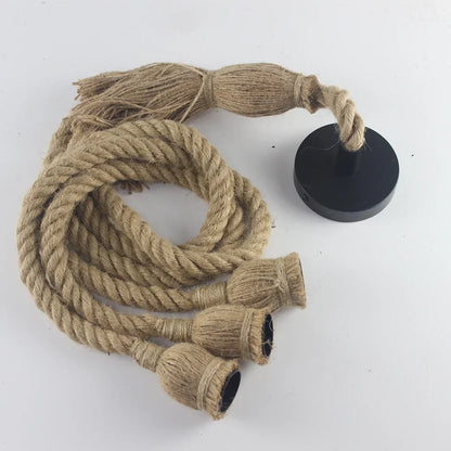 Vivolux | Vintage Hanfseil Pendelleuchte