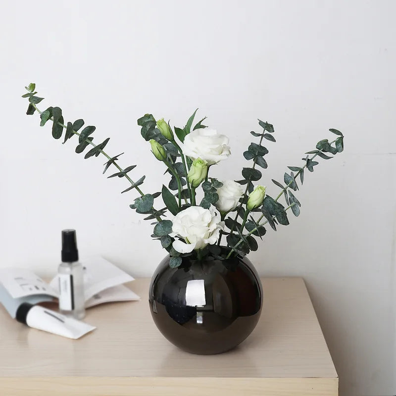 Vivolux | Edelstahlvase im nordischen Stil Desltop-Blumentopf BeFlower Töpfe Gold Schwarz Rose Gold Klassische Wohndekoration