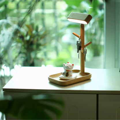 Vivolux | Elegante dimmbare Tischlampe mit Stauraum
