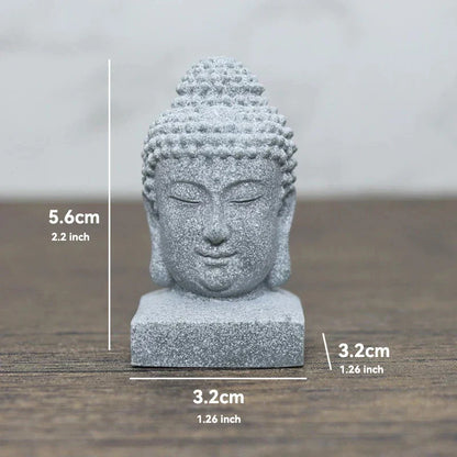Vivolux | Buddha Stein Statue Kleine Buddhistischen Mönche Tibetischer Buddhismus Figuren Zen Garten Ornament Meditation Zuhause Aquarium Dekoration