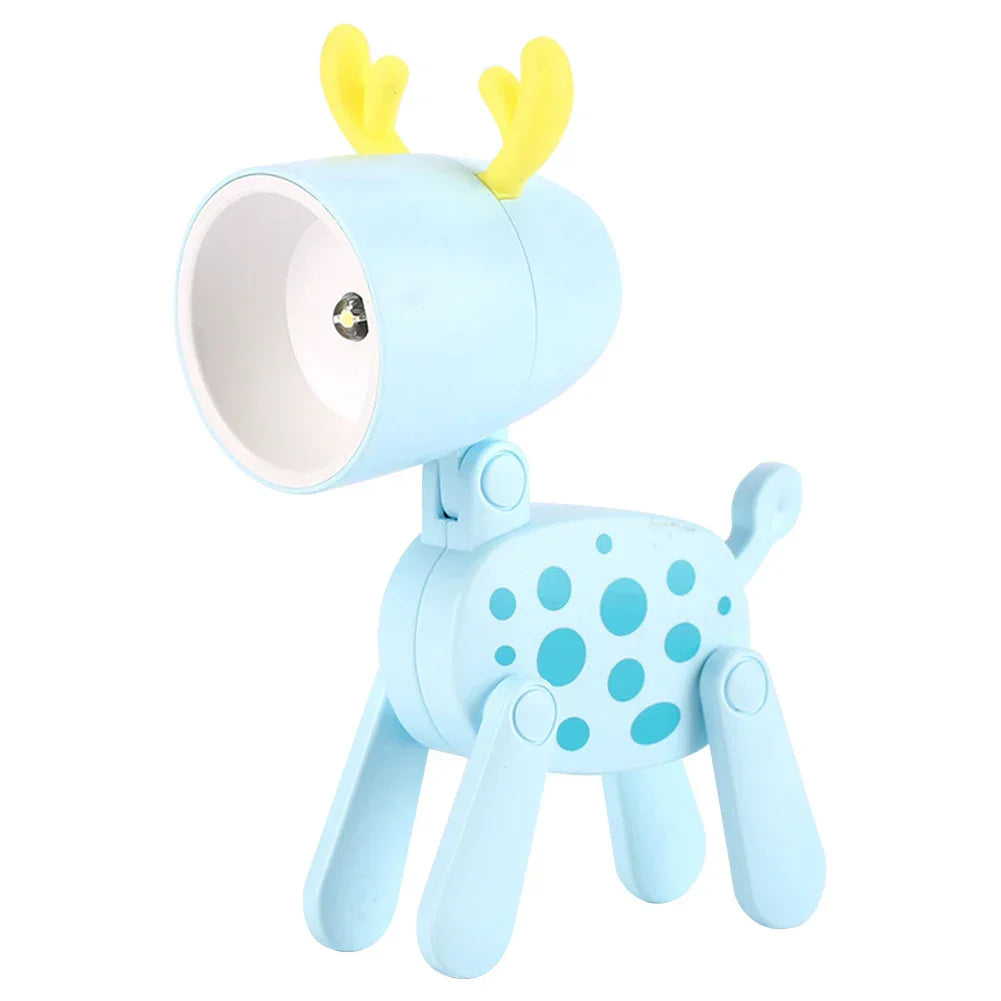 Vivolux | Süße LED-Nachtlampe - Mini-Hund, Hirsch, Dinosaurier Falt-Tischlampe für das Kinderzimmer