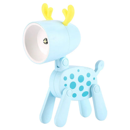 Vivolux | Süße LED-Nachtlampe - Mini-Hund, Hirsch, Dinosaurier Falt-Tischlampe für das Kinderzimmer
