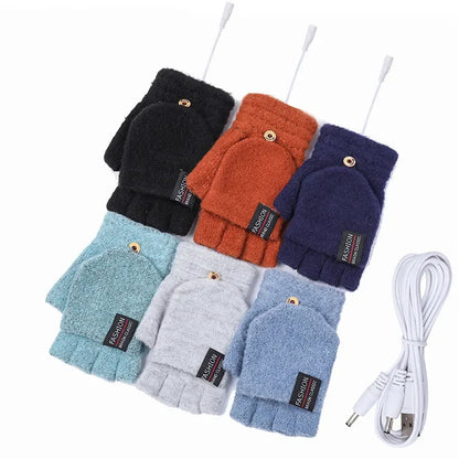USB wiederaufladbare warme Welle beheizte Handschuhe