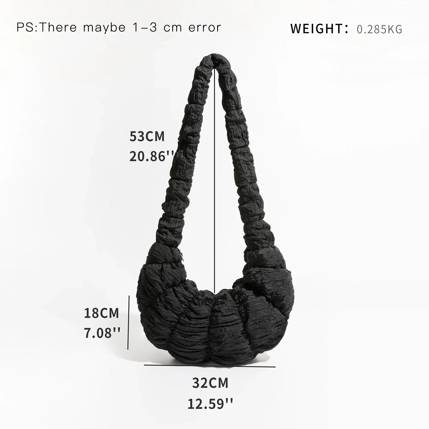Vivolux | Puff Croissant Schultertasche