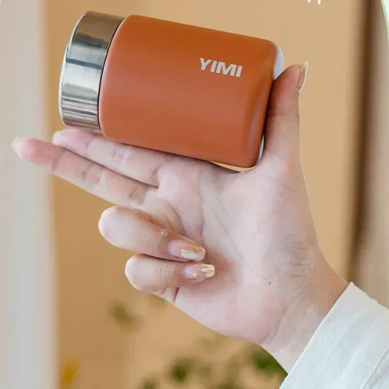 Vivolux | 230ml Mini 316 Edelstahl Tragbare Thermoskanne - Taschen-Vakuumflasche