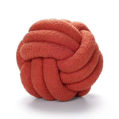 Vivolux | Gooi Kissen - Cozy - Handgeknoteter Ball - Lammfell