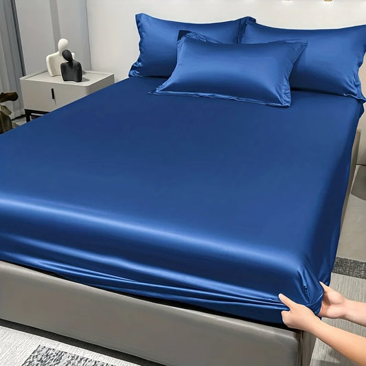 Vivolux | SatinDreams Luxus Spannbettlaken | Seidiges Satin-Bettlaken | Atmungsaktiv & Kühlend | Knitterfrei | Pflegeleicht