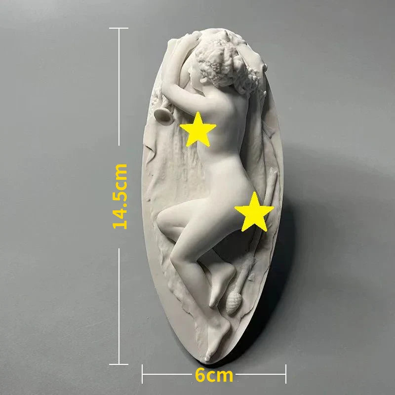 Vivolux | Nordic INS Stil Charakter Gips Statue DIY Gemalt Skizze Fotografie Requisiten Tischdekorationen Wohnkunst Gips Dekoration
