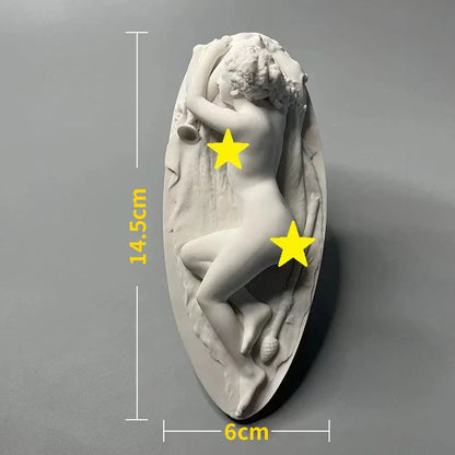 Vivolux | Nordic INS Stil Charakter Gips Statue DIY Gemalt Skizze Fotografie Requisiten Tischdekorationen Wohnkunst Gips Dekoration