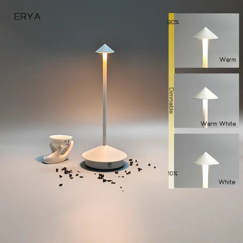 Vivolux | Wiederaufladbare Tischlampe Kreative Esszimmer Touch Led Pina pro Tischlampe Hotel Bar Kaffee Schreibtischlampe Dekorative Schreibtischlampe