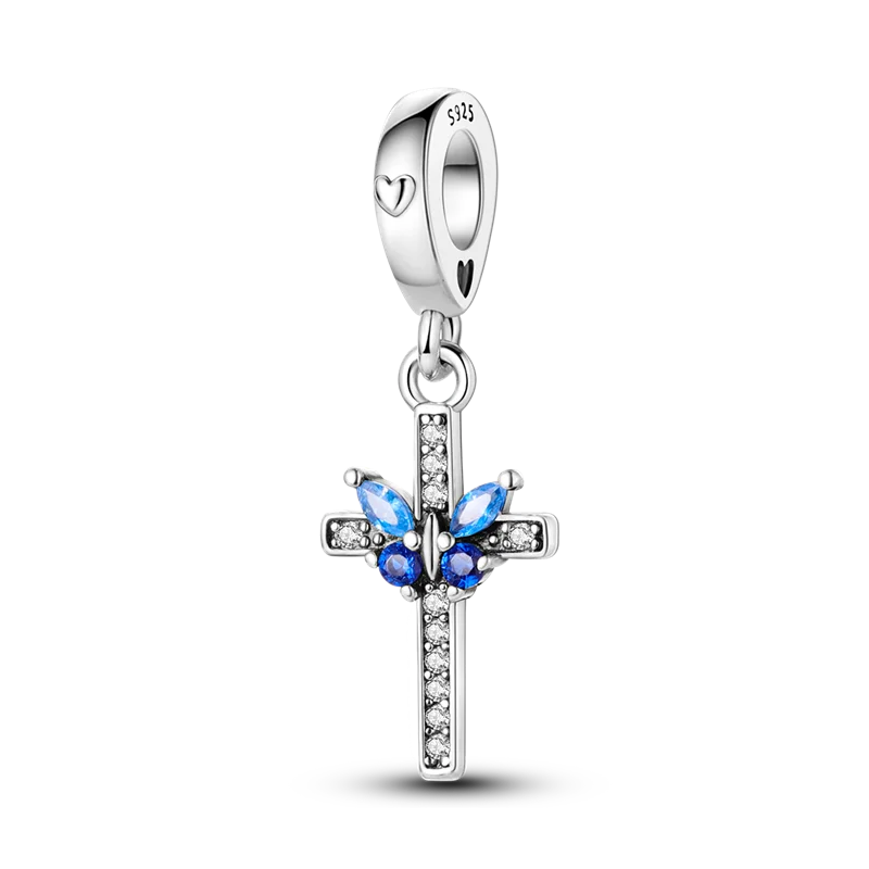 Vivolux | 925 Silber Goldener Leopard Charms Perlen Bunte Chamäleon Nashorn Löwe Skarabäus Katze Anhänger Passend für Original Pandora Armband Schmuck