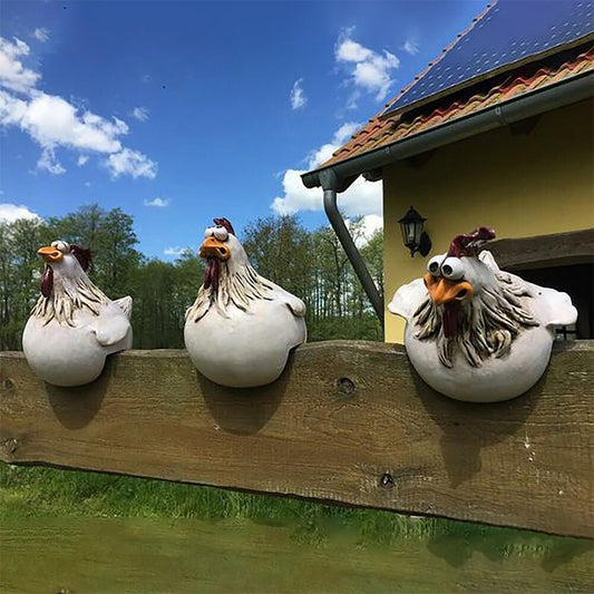 Vivolux | Verspielter Hühnerzaun-Dekor: Verspielte Gartenhof-Kunst