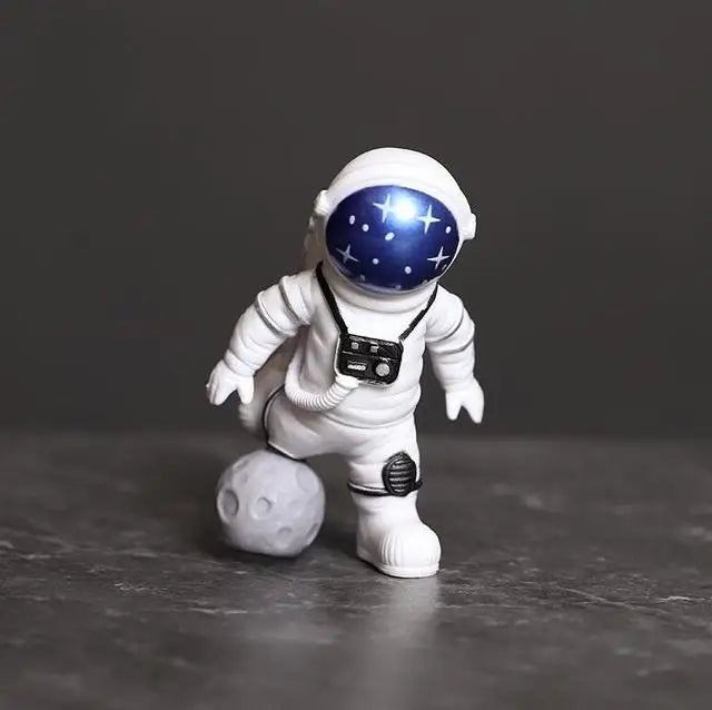 Vivolux | Harz-Astronaut-Figur Statue Raumfahrer Skulptur Pädagogisches Spielzeug Schreibtisch-Dekoration Astronaut-Modell Für Kinder Geschenk