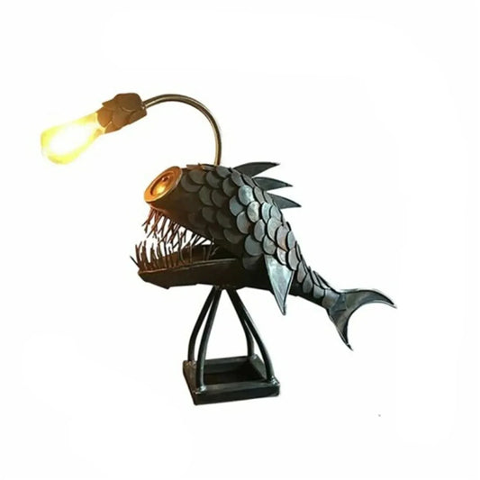 Vivolux | Tischlampe - RusticFish - Anpassbare Beleuchtung - Handgefertigter Künstlerischer Charme