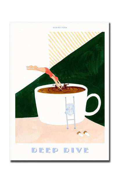 Vivolux | Guten Morgen Kaffee Leinwand Poster
