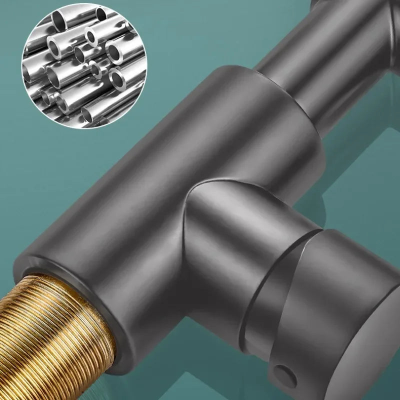 Vivolux | Spritzwassergeschützter mechanischer universeller drehbarer Arm Wasserhahn