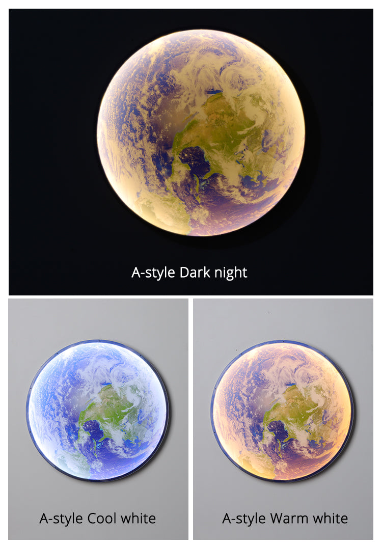 Vivolux | 3D LED Mond oder Erde Decken- oder Wandlampe (3 Stile) 24CM-80CM