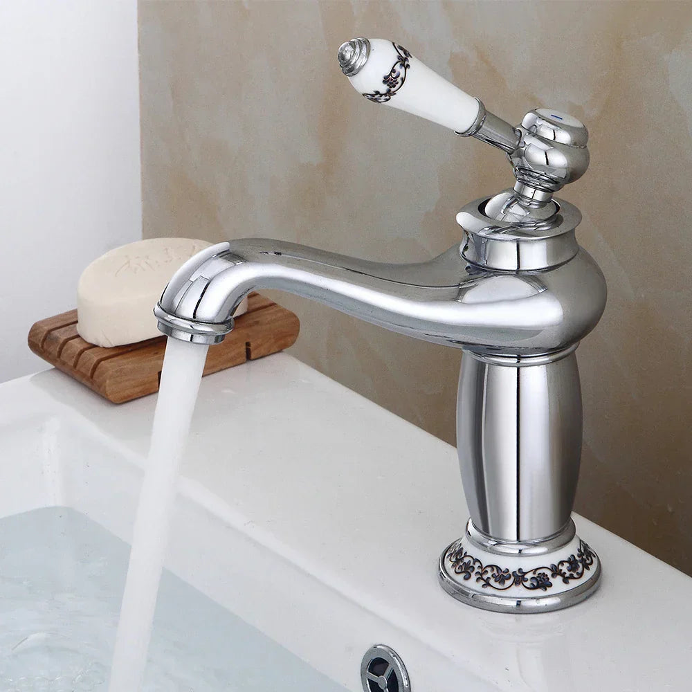 Vivolux | GoldKunst | Wasserhahn im Vintage-Stil für Ihr Badezimmer