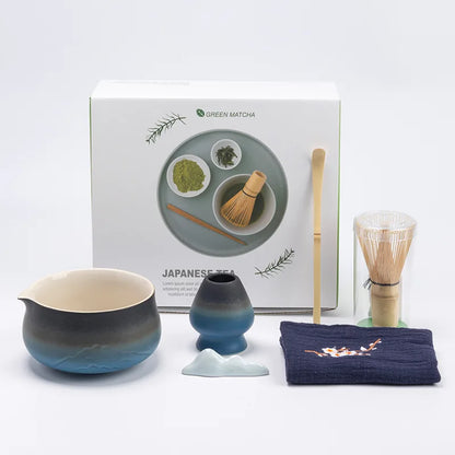 Variant image for Japanisches Matcha Tee Set mit Keramikschale, Bambusbesen und Sieb – Perfektes Tee Geschenkset für authentische Teezeremonien-2