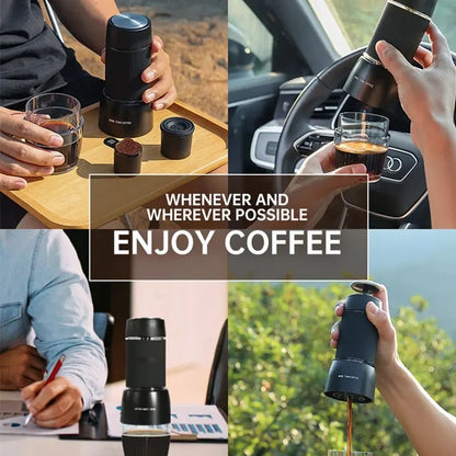 Vivolux | Tragbare Kaffeemaschine 18 Bar, Handdruckbetrieb, ZZUOM CM101, Kompakte Extraktion für Outdoor-Camping-Reise-Nutzung